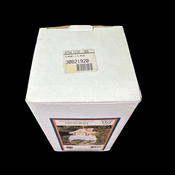 Chicago Bears Snow Globe Ornament With Santa  - Christmas Bulb Port - Lights Up - Picture 7 of 8